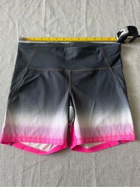 Gap Fit Gray Pink Ombré Performance Active Athletic Shorts XS